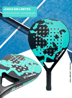 Imagen 2 del producto Pala de Padel 4018 Negra con Verde