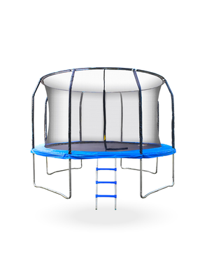 Imagen 1 del producto Cama Elastica con malla y Escalera 3.05m 10F Azul PWRFitness