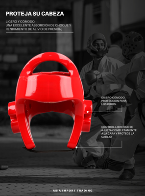 Imagen 2 del producto Casco Boxeo Rojo XL