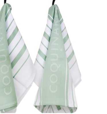 Set 4 Paños de Cocina Verdes Coquinaria