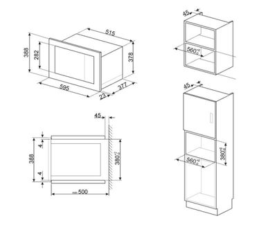 Imagen 2 del producto Microondas Smeg Classica modelo FMI325X