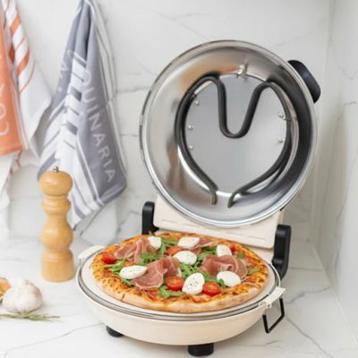 Imagen 2 del producto Horno Pizza Control Dual de Temperatura Nápoles Crema FDV