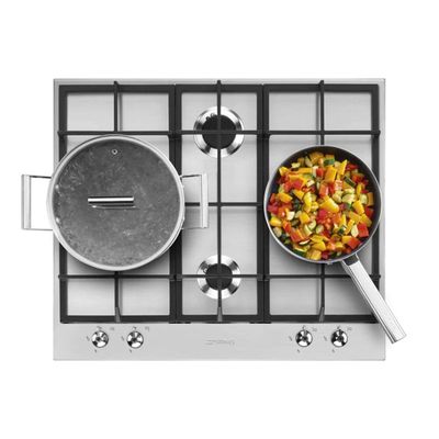 Imagen 2 del producto Encimera Smeg Gas Clasica 60 modelo PX364L