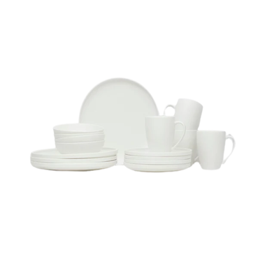 Juego de Vajilla Coquinaria Blanco 16 piezas Coquinaria