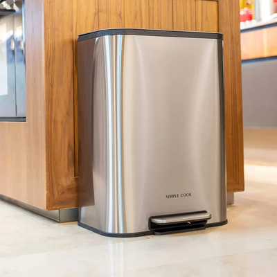 Imagen 2 del producto Basurero 50L con Pedal Mate y Anti Huellas Simple Cook