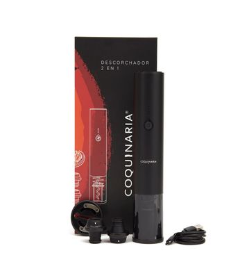 Imagen 2 del producto Set Abridor de vinos y bomba al vacío 2 en 1 + 2 Tapones