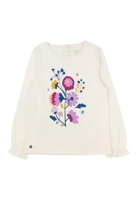 Polera kids niña puño elastizado foresta 277