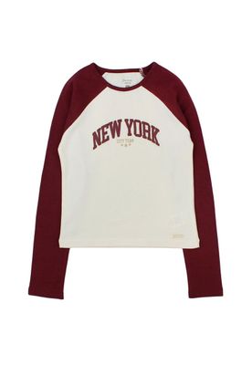 Polera junior niña manga raglan academy 360