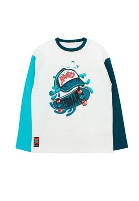 Polera kids niño bicolor move 235b
