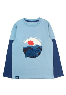 Polera kids niño doble manga arctic 231