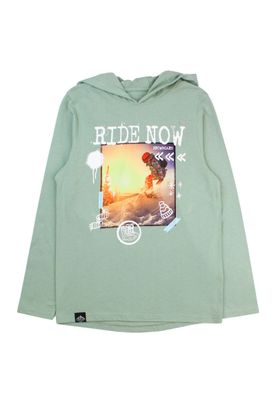 Polera junior niño c/ capucha arctic 329 W24b