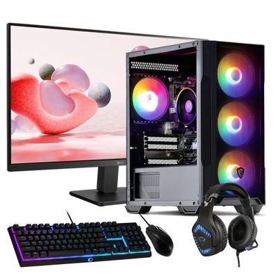 PC GAMER + MONITOR 24 + Perif: AMD RYZEN 5 9600X 16gb DDR5 1Tb RTX 5060 8Gb