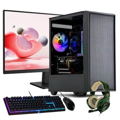 PC GAMER + MONITOR 24 + Perif: AMD RYZEN 5 7600X 16gb DDR5 1Tb RTX 3050 6Gb