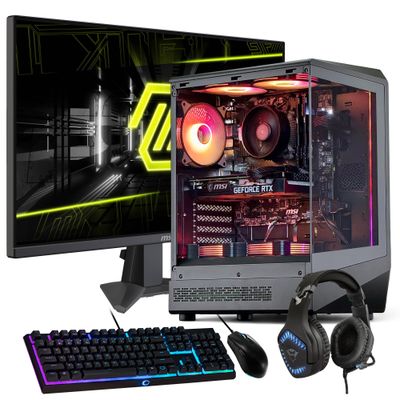 PC GAMER + MONITOR 27 + Perif: AMD RYZEN 5 8400 32Gb 1Tb RTX 3050
