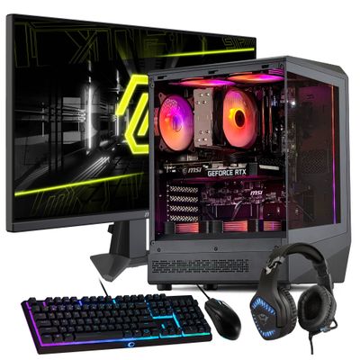 PC GAMER + MONITOR 27 + Perif: AMD RYZEN 5 8400 32Gb 2Tb RTX 3060