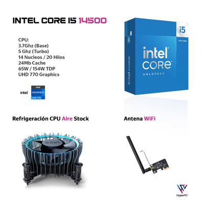 Imagen 2 del producto PC oficina INTEL CORE i5 14500 32gb 1Tb UHD 770 WiFi