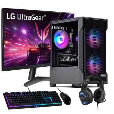 PC GAMER + MONITOR 24 + Perif: AMD RYZEN 5 9600X 32gb DDR5 1Tb RTX 5060 8Gb