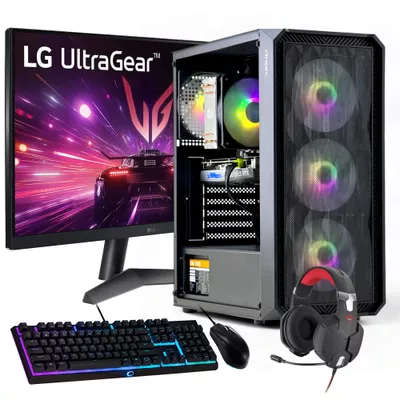 PC GAMER + MONITOR 24 + Perif: AMD RYZEN 5 5600XT 32gb 2Tb RTX 3050 WiFi