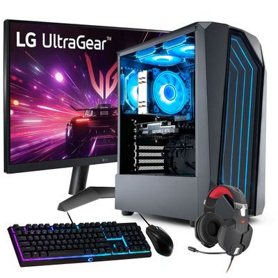 PC GAMER + MONITOR 24 + Perif: AMD RYZEN 5 5600XT 32Gb 1Tb RTX 5060 Ti