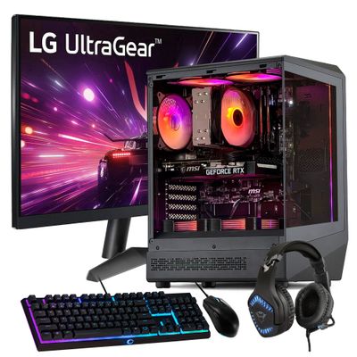 PC GAMER + MONITOR 24 + Perif: AMD RYZEN 7 5700X 32Gb 1Tb RTX 5060 Ti