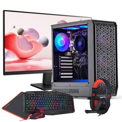 PC GAMER + MONITOR 24 + Perif: AMD RYZEN 5 8500G 32Gb 1Tb 740M