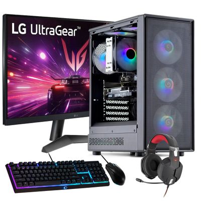 PC GAMER + MONITOR 24 + Perif: AMD RYZEN 5 7600X 32gb DDR5 2Tb RTX 5060 Ti