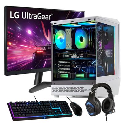 PC GAMER + MONITOR 24 + Perif: AMD RYZEN 7 5700X 16Gb 1Tb RTX 5060