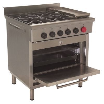 Cocina 4 Plato 1 Horno + Churrasquera GLP 6EA50