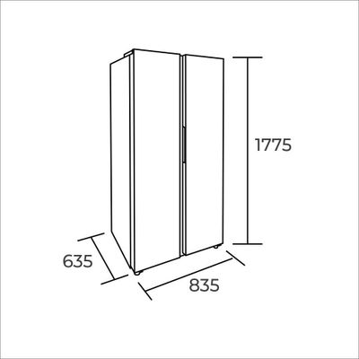 Imagen 2 del producto Refrigerador Side by Side 442 litros