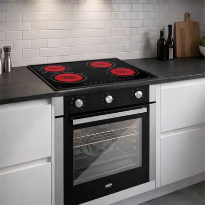 Imagen 2 del producto Kit Horno 60 litros con spiedo + Encimera eléctrica vitrocerámica 4 quemadores