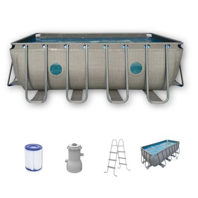 Piscina Estructural Rectangular Avenli Ventana 4x2,07x1,22m | 10m3