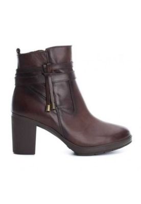 Botines Cuero Amapola-6-45 Café