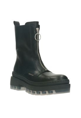 Botines Cuero Tave-6-01 Negro