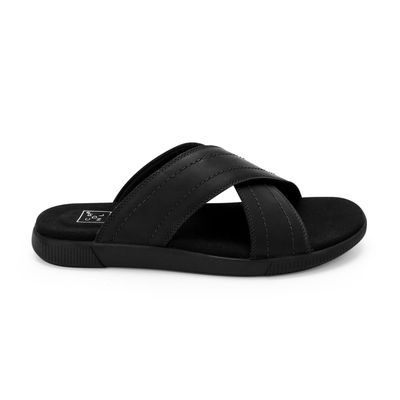 Imagen 2 del producto SANDALIAS HOMBRE CRUZADAS DE CUERO HAKUNA-9-05 NEGRO