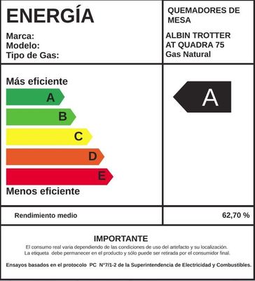 Imagen 2 del producto Encimera Quadra 75 Gas Natural