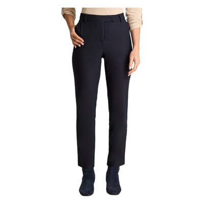 Pantalón Slim Print Azul Marino
