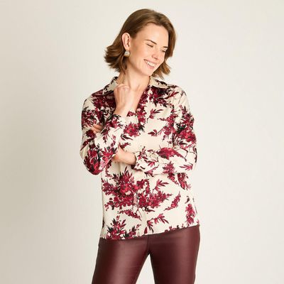 Imagen 1 del producto Blusa Rosada con Estampado Floral