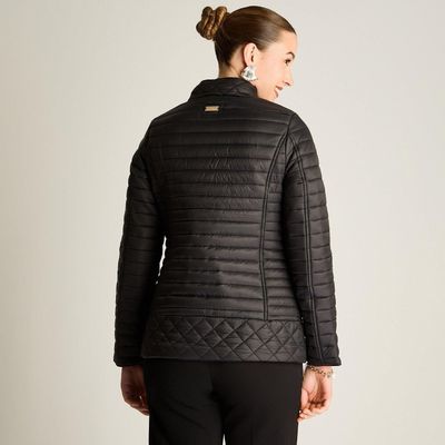 Imagen 2 del producto Parka Negro Manga Larga Elasticidad Nula Con Forro Calce Normal Tela Plano