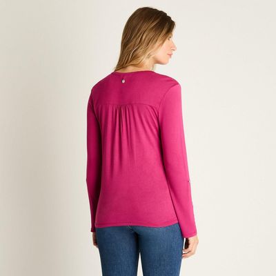 Imagen 2 del producto Polera Magenta con Botones