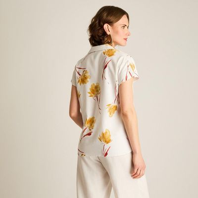 Imagen 2 del producto Blusa Mostaza Frescura Natural y Estilo Relajado