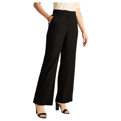 Pantalón Formal Palazzo Lino Negro