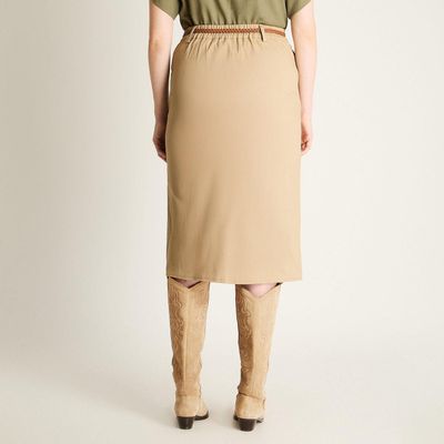 Imagen 2 del producto Falda Beige Midi con Cinturón