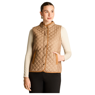 Imagen 1 del producto Parka Camel Sin Mangas Elasticidad Nula Con Forro Calce Normal Tela Plano