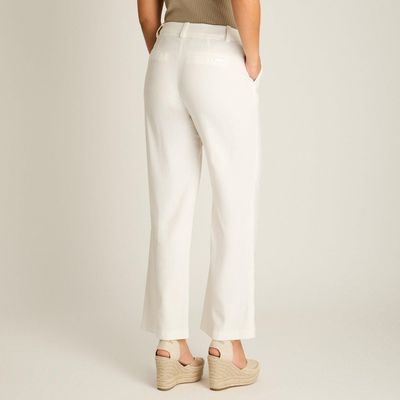 Imagen 2 del producto Pantalón Palazzo Crudo con Bordado en Basta