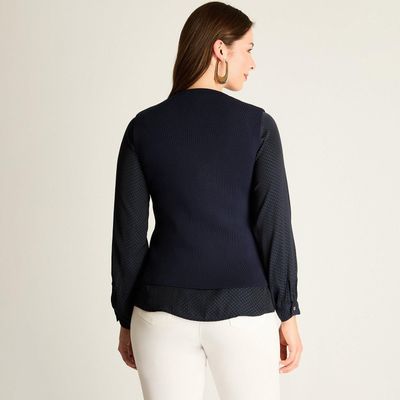 Imagen 2 del producto Cardigan Azul sin Mangas