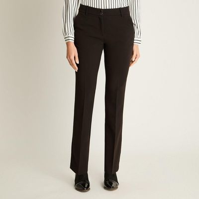 Pantalón Formal Negro Recto