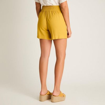 Imagen 2 del producto Bermuda Mostaza Corto No Elasticado Calce Normal