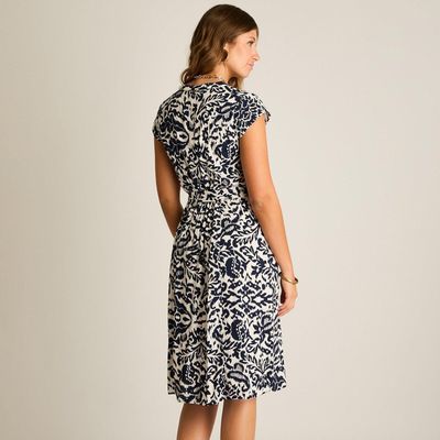 Imagen 2 del producto Vestido Midi Azul No Elasticado Sin Forro Calce Normal