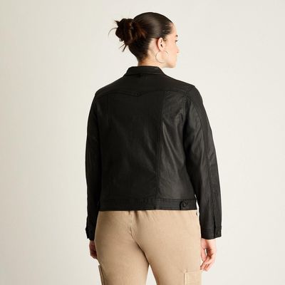 Imagen 2 del producto Casaca Negro Manga Larga Baja elasticidad Sin Forro Calce Normal