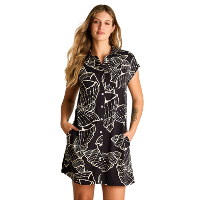 Vestido Corto Negro Elasticidad Media Sin Forro Calce